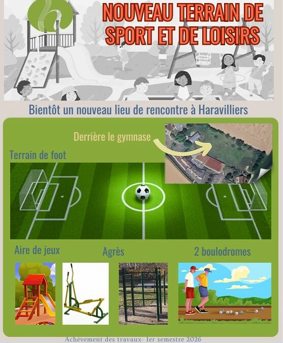 Début des travaux d&rsquo;aménagement du terrain de sport et de loisirs