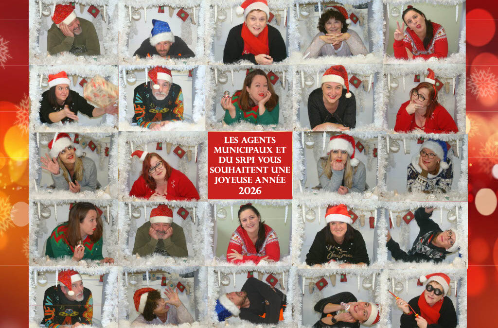 En cette période festive, les agents municipaux tiennent à vous remercier pour votre confiance et votre bienveillance tout au long de l’année. 